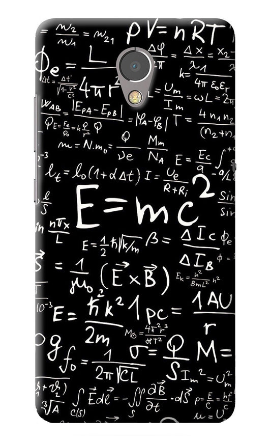 Physics Albert Einstein Formula Lenovo P2 Back Cover