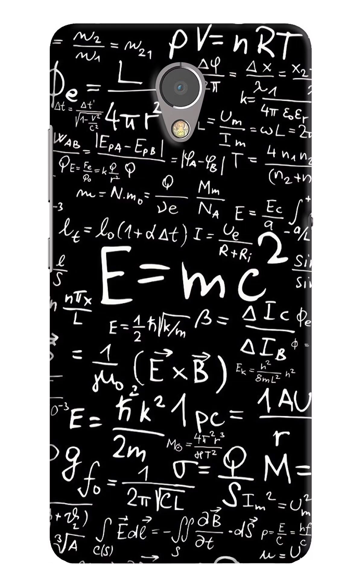 Physics Formula Lenovo P2 Hard Case Back Cover by Casekaro