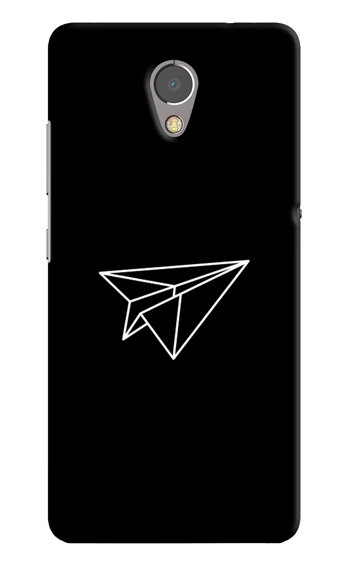 Paper Plane White Lenovo P2 Hard Case Back Cover by Casekaro