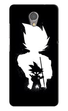 Goku Shadow Lenovo P2 Hard Case Back Cover by Casekaro