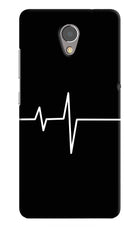 Heart Beats Lenovo P2 Hard Case Back Cover by Casekaro