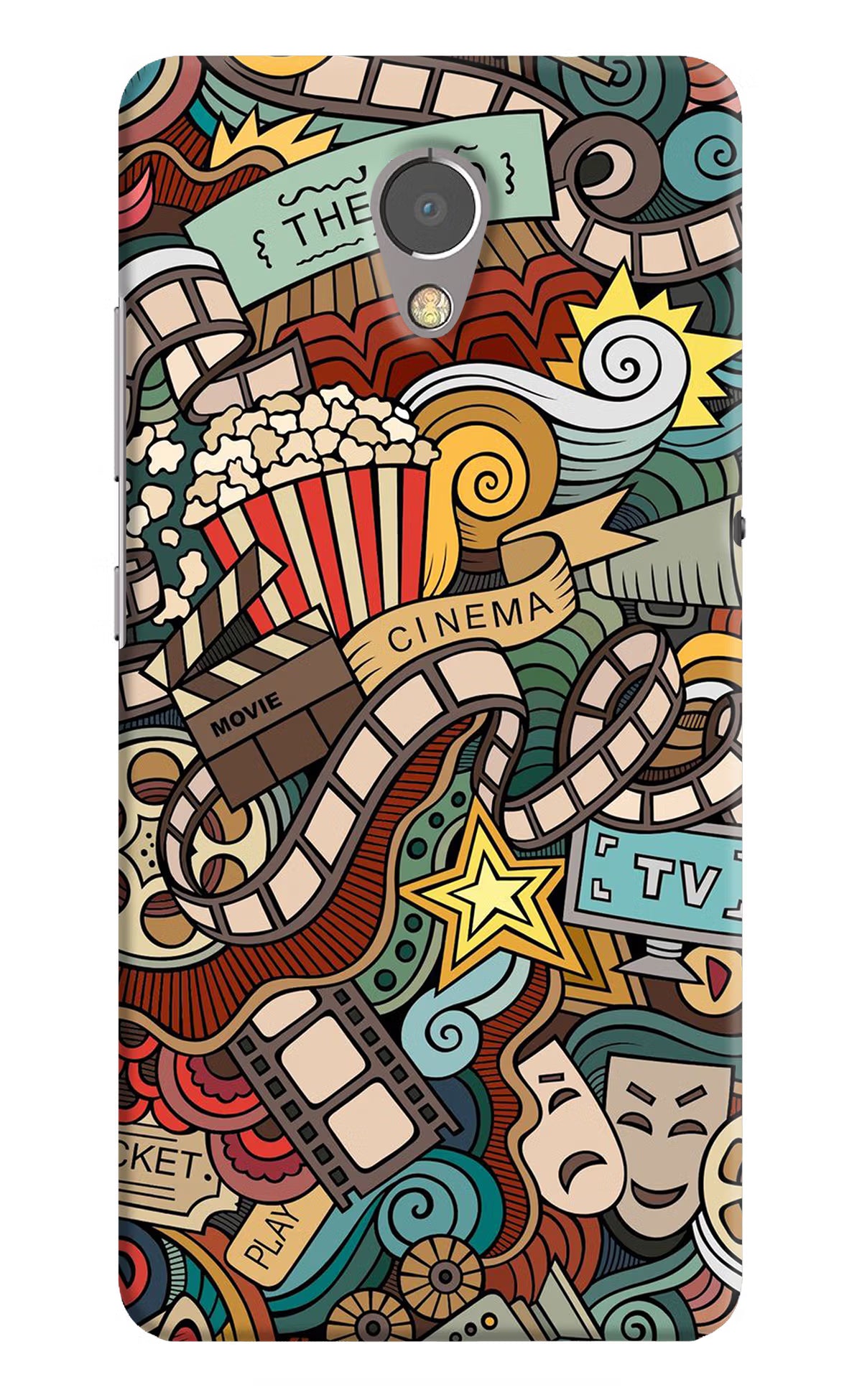 Cinema Abstract Lenovo P2 Hard Case Back Cover by Casekaro