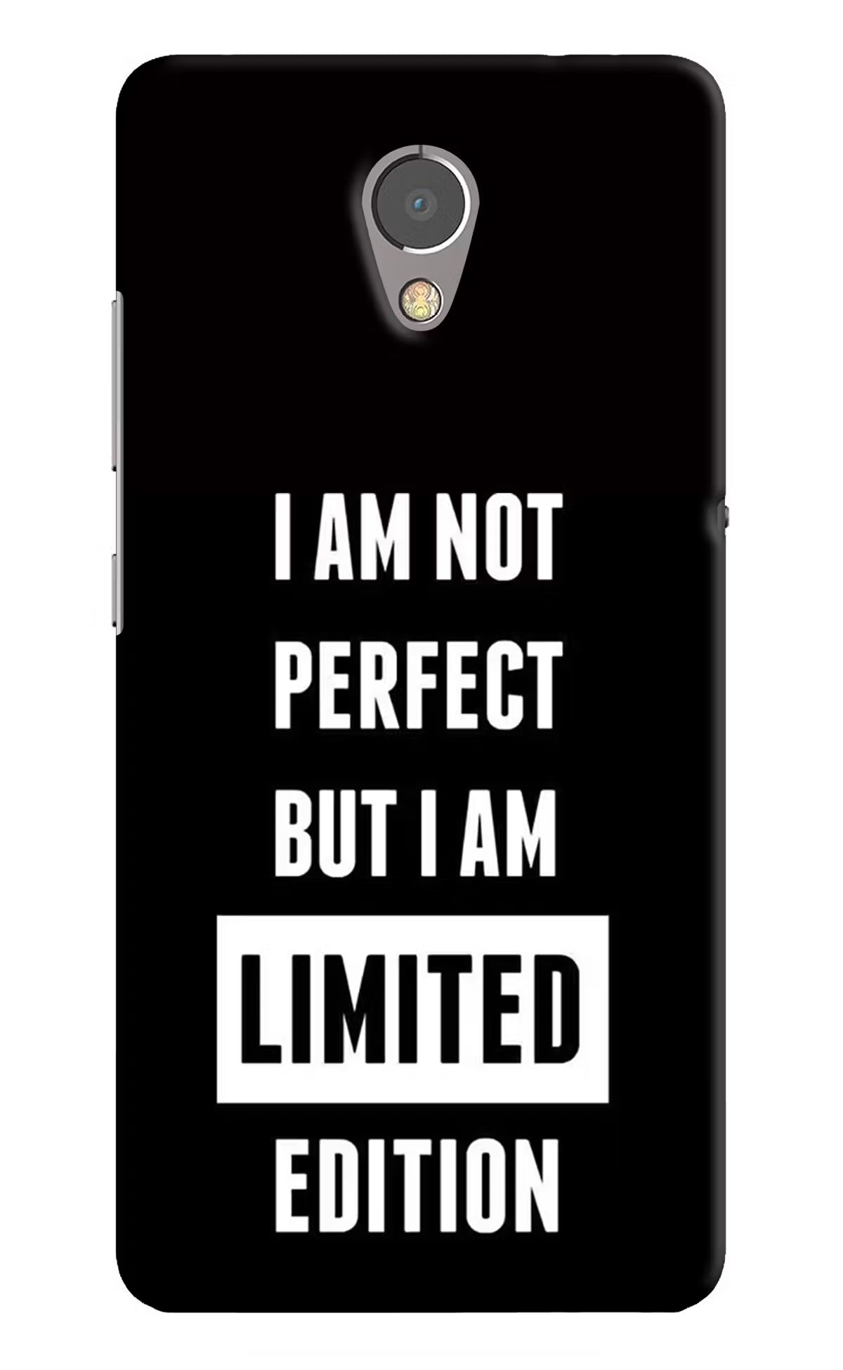 I Am Not Perfect But I Am Limited Edition Lenovo P2 Hard Case Back Cover by Casekaro
