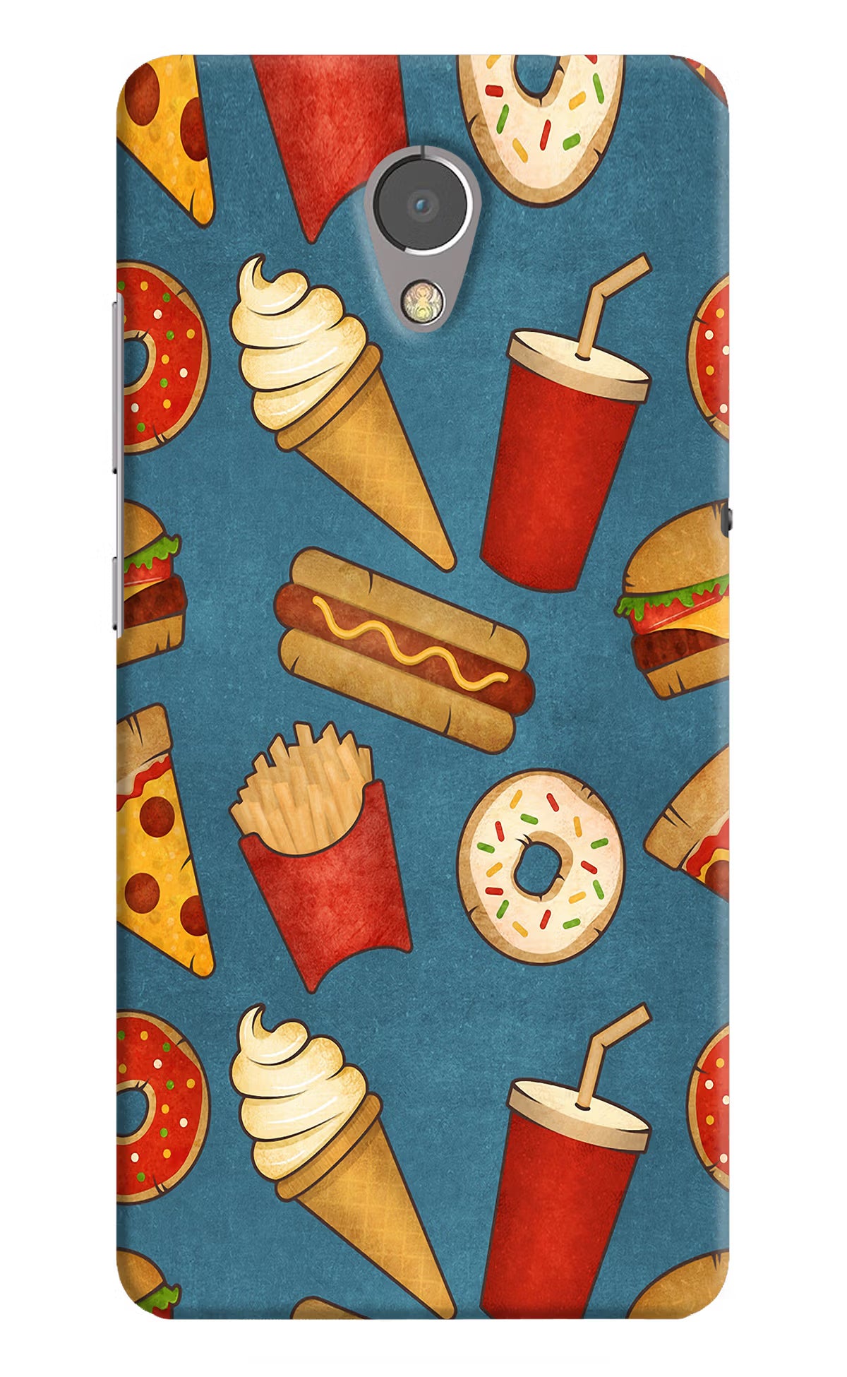 Foodie Lenovo P2 Hard Case Back Cover by Casekaro
