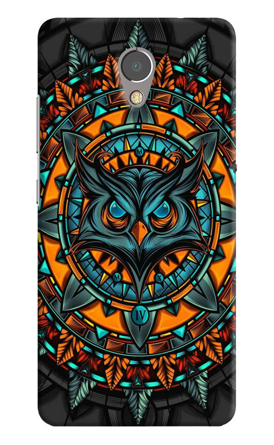 Angry Owl Art Lenovo P2 Hard Case Back Cover by Casekaro