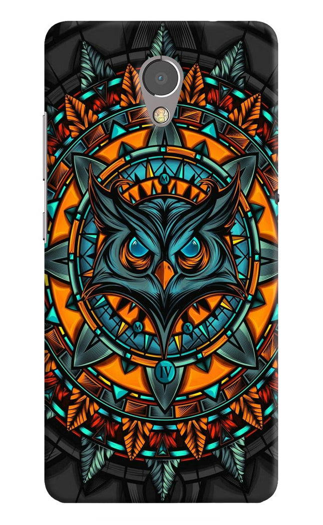 Angry Owl Art Lenovo P2 Hard Case Back Cover by Casekaro