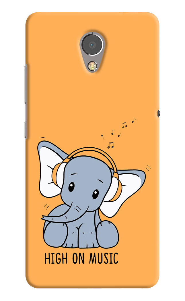 High On Music Lenovo P2 Hard Case Back Cover by Casekaro