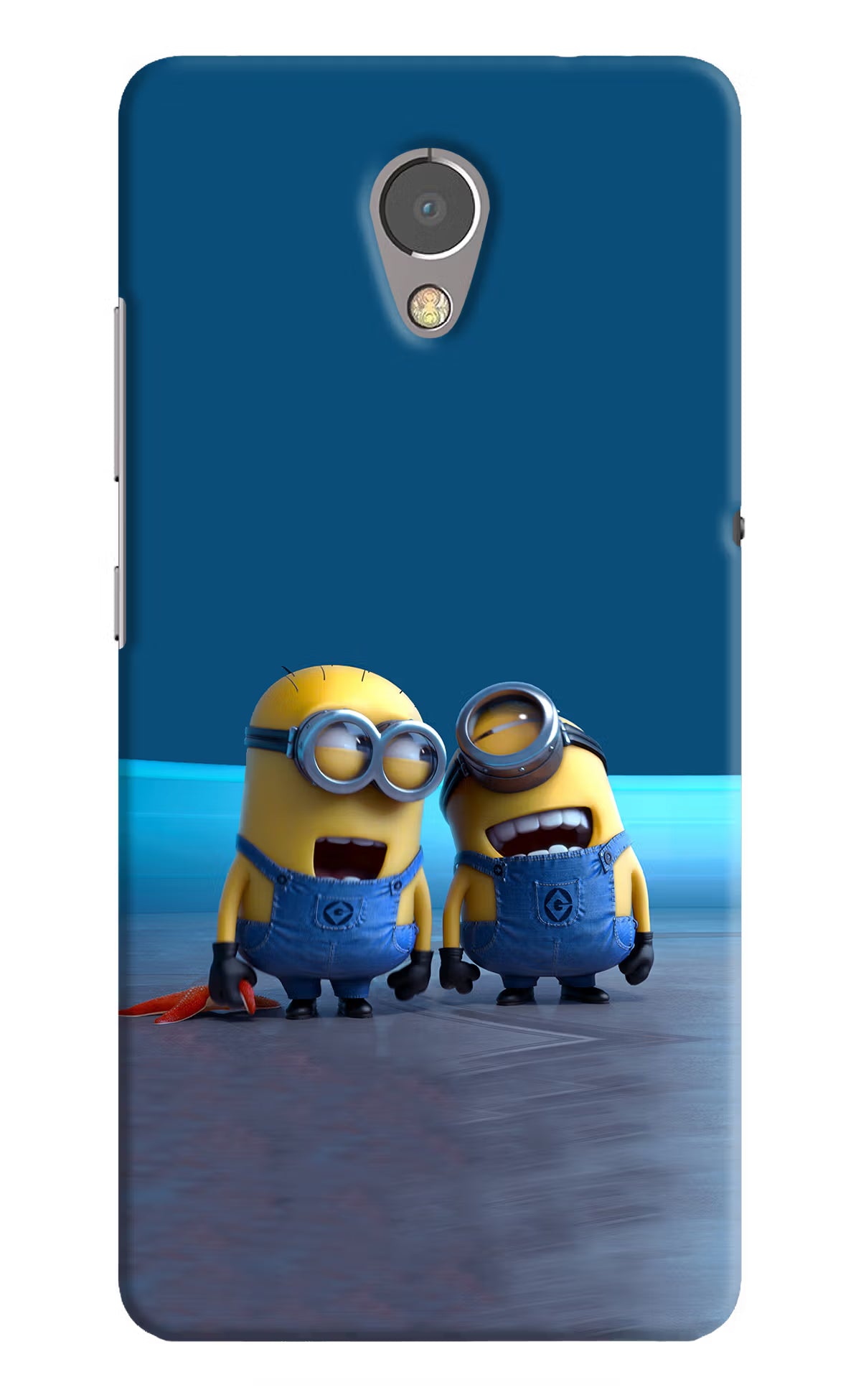 Minion Laughing Lenovo P2 Hard Case Back Cover by Casekaro