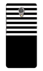 Black and White Print Lenovo P2 Hard Case Back Cover by Casekaro