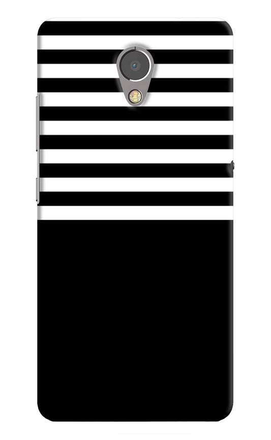 Black and White Print Lenovo P2 Hard Case Back Cover by Casekaro