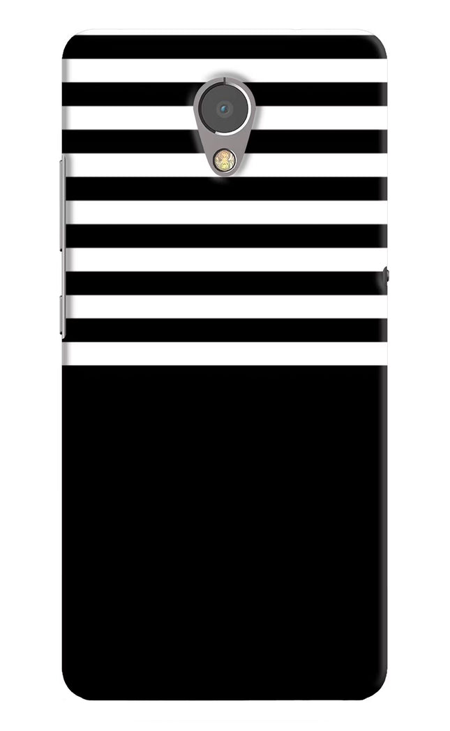 Black and White Print Lenovo P2 Hard Case Back Cover by Casekaro