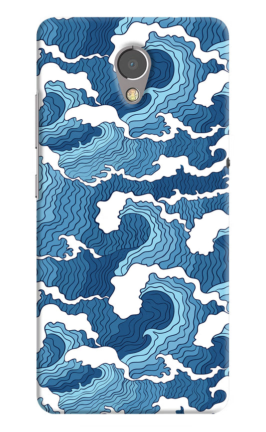 Blue Waves Lenovo P2 Hard Case Back Cover by Casekaro