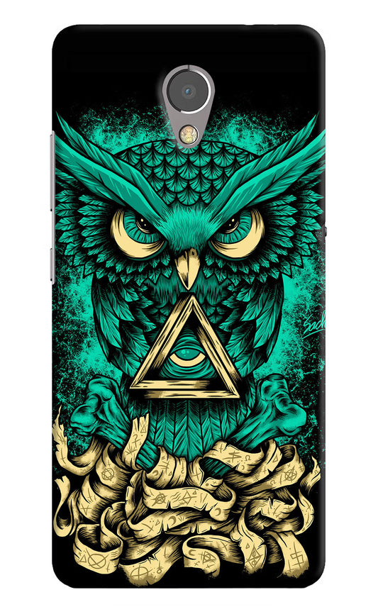 Green Owl Lenovo P2 Hard Case Back Cover by Casekaro