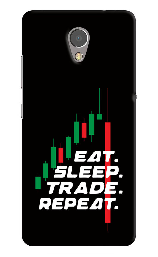 Eat Sleep Trade Repeat Lenovo P2 Hard Case Back Cover by Casekaro