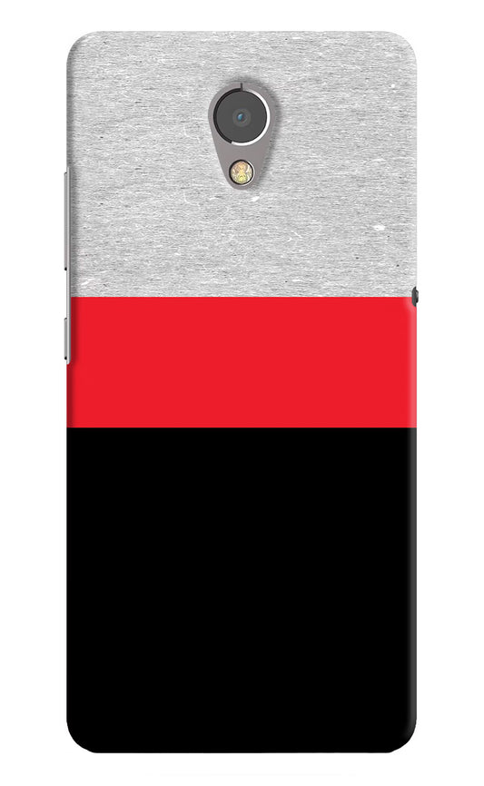 Tri Color Pattern Lenovo P2 Hard Case Back Cover by Casekaro