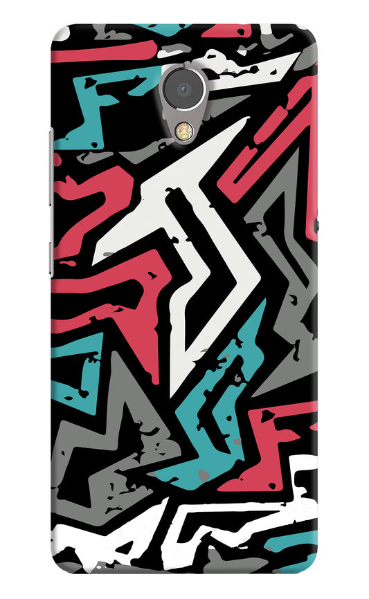 Geometric Graffiti Lenovo P2 Hard Case Back Cover by Casekaro