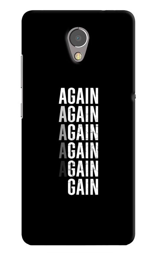 Again Again Gain Lenovo P2 Hard Case Back Cover by Casekaro