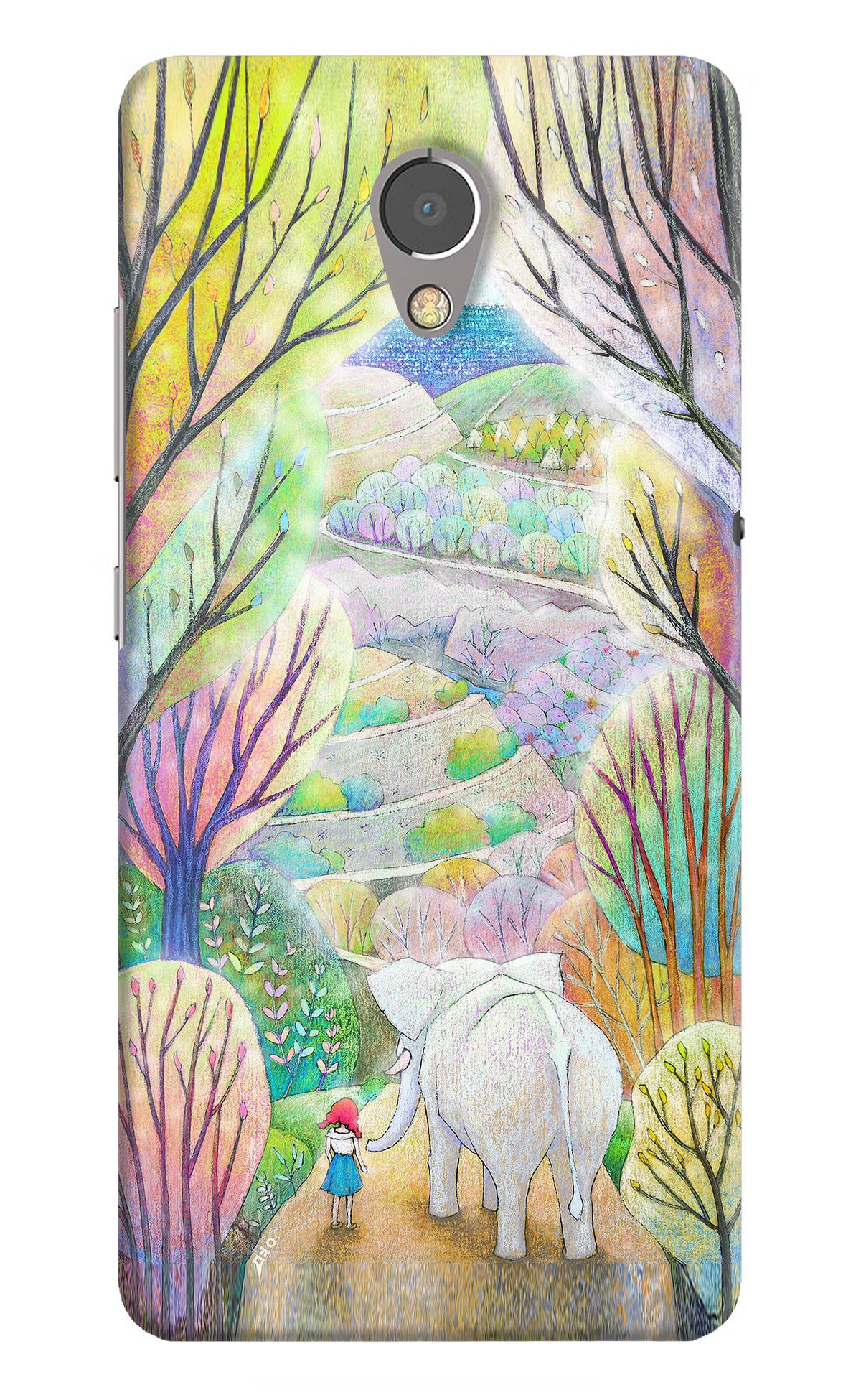 Nature Painting Lenovo P2 Hard Case Back Cover by Casekaro