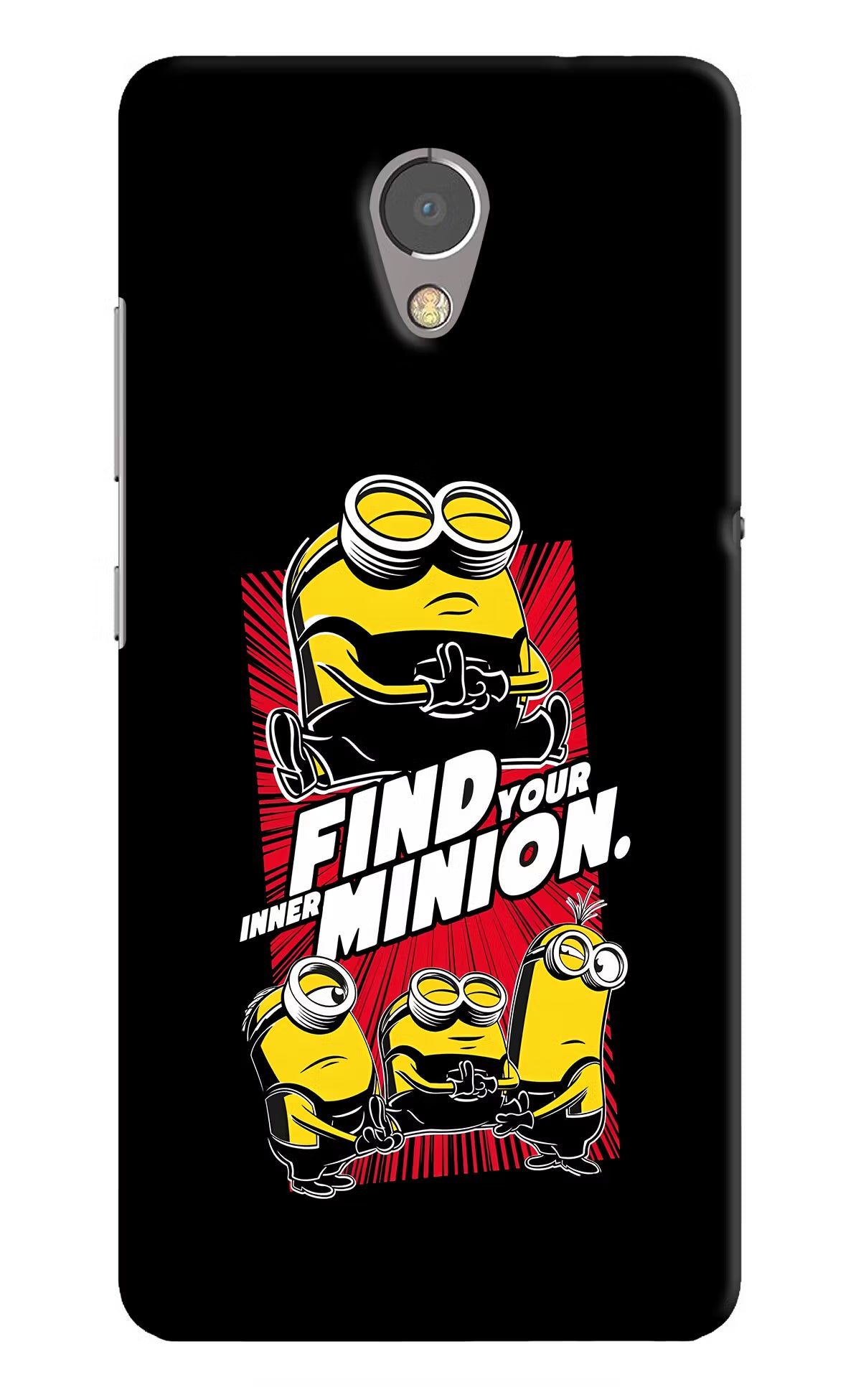 Find your inner Minion Lenovo P2 Hard Case Back Cover by Casekaro