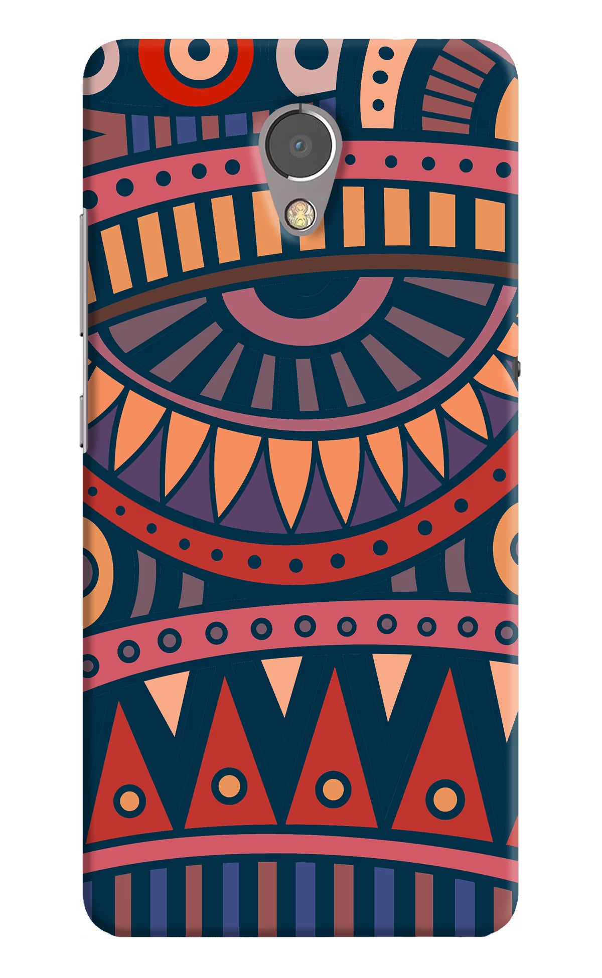 African Culture Design Lenovo P2 Hard Case Back Cover by Casekaro