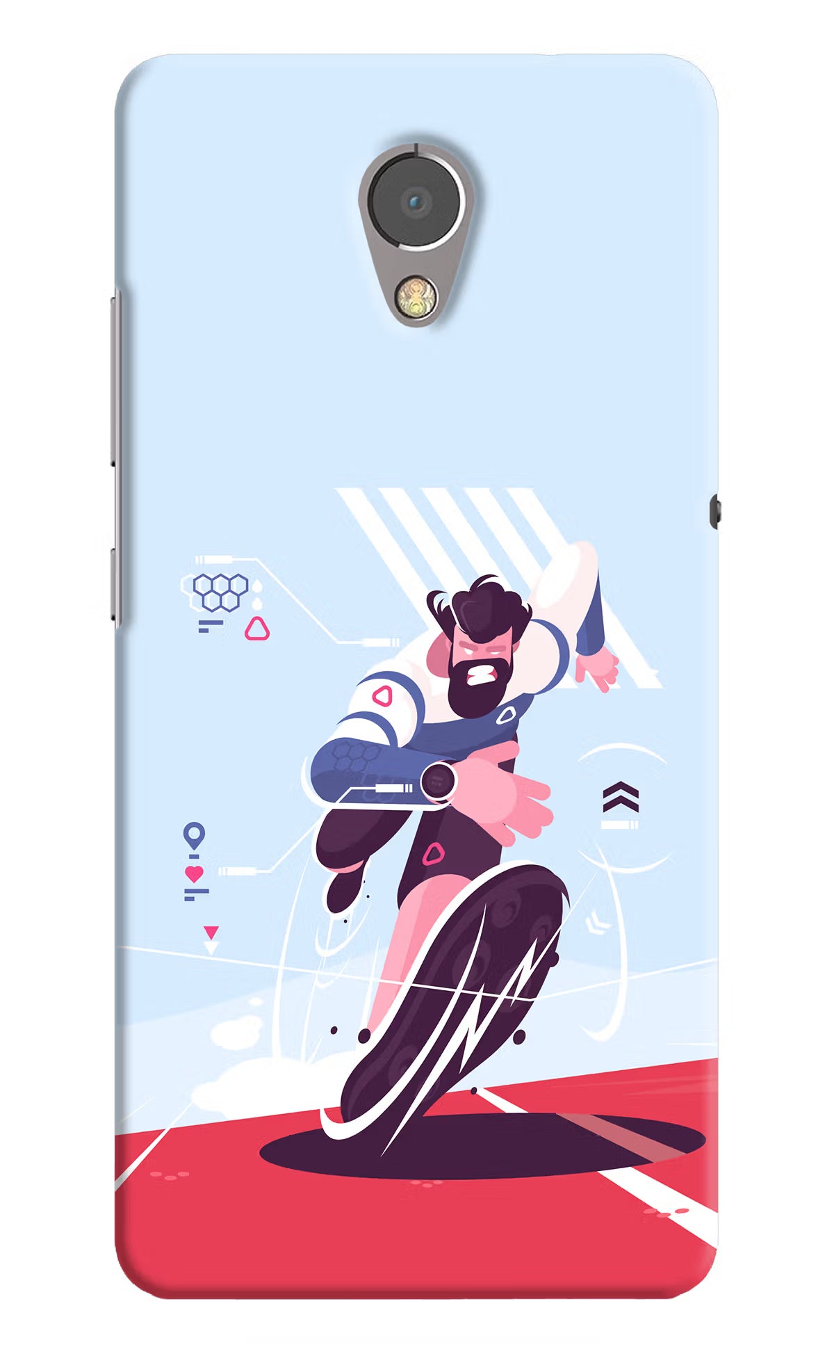 Run Pro Lenovo P2 Hard Case Back Cover by Casekaro