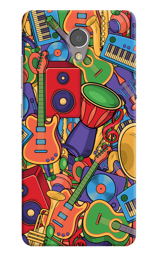 Music Instrument Doodle Lenovo P2 Hard Case Back Cover by Casekaro