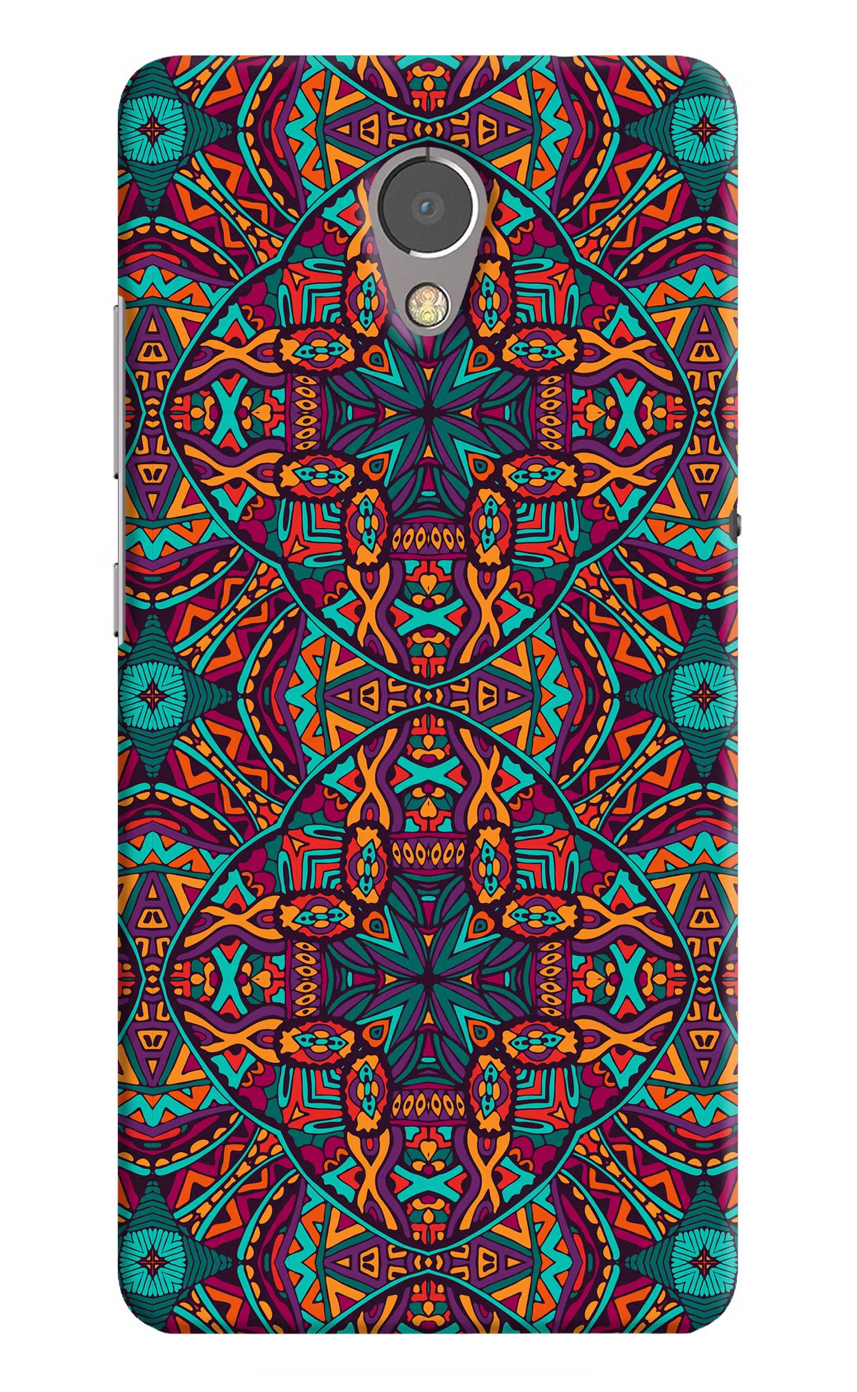 Colour Mandala Lenovo P2 Hard Case Back Cover by Casekaro