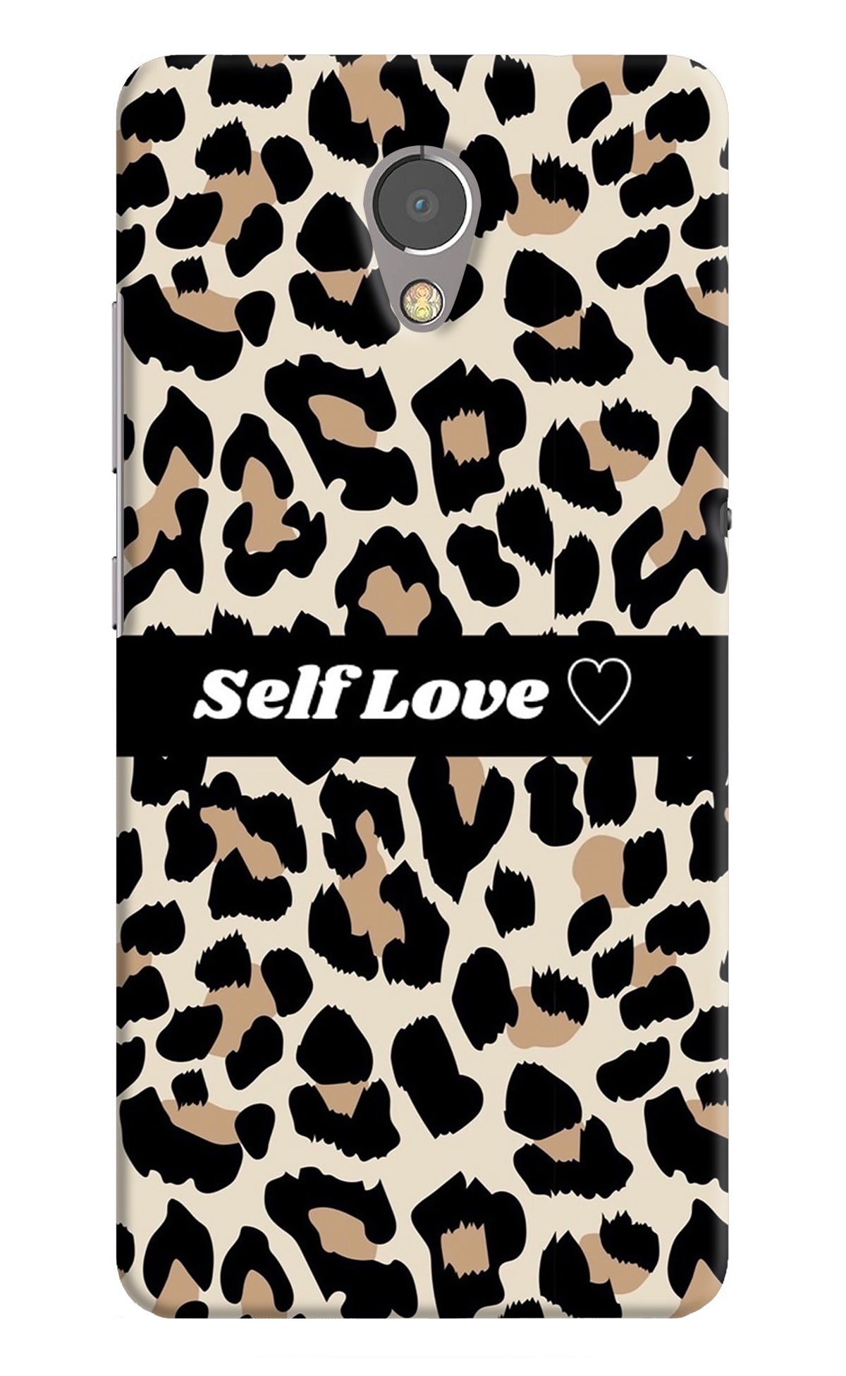 Leopard Print Self Love Lenovo P2 Back Cover