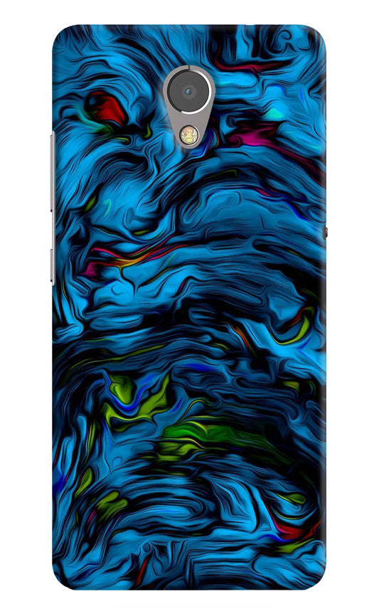 Dark Blue Abstract Lenovo P2 Hard Case Back Cover by Casekaro