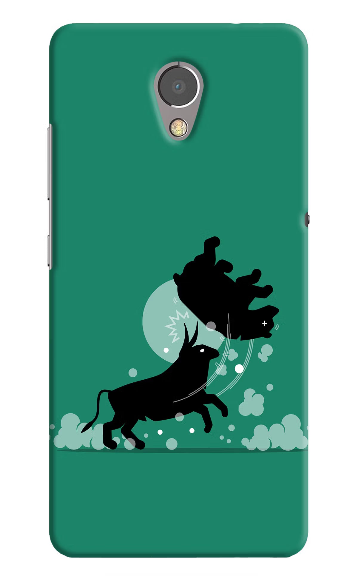 Bull Conqueror Lenovo P2 Hard Case Back Cover by Casekaro