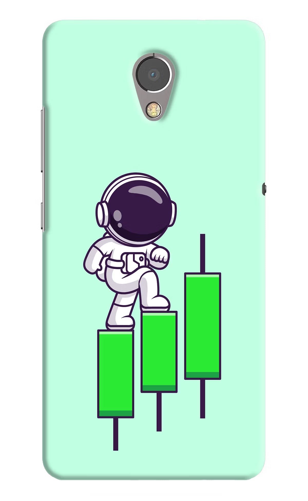 Astronaut Trader Lenovo P2 Hard Case Back Cover by Casekaro
