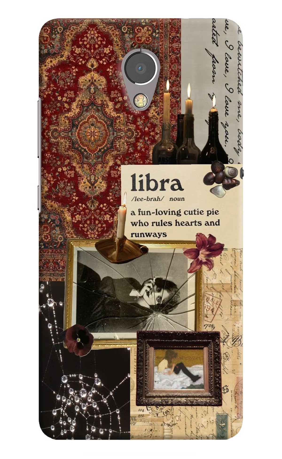 Libra Zodiac Lenovo P2 Hard Case Back Cover by Casekaro