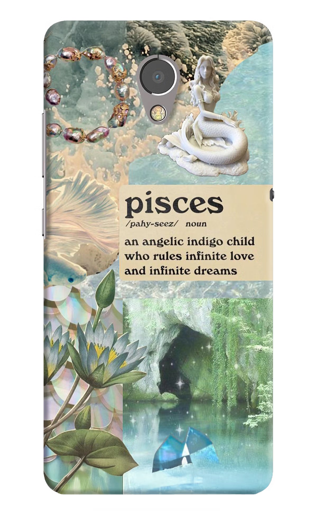 Pisces Zodiac Lenovo P2 Hard Case Back Cover by Casekaro