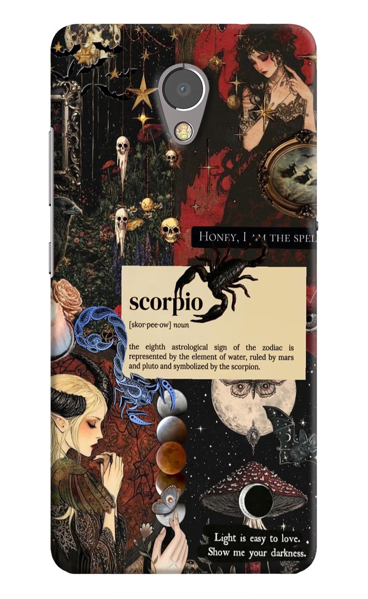 Scorpio Zodiac Lenovo P2 Hard Case Back Cover by Casekaro