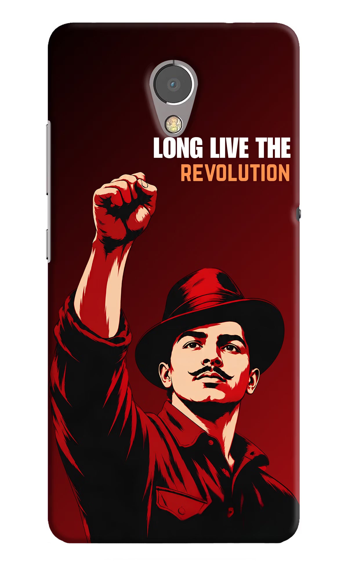 Bhagat Singh Revolution Lenovo P2 Back Cover