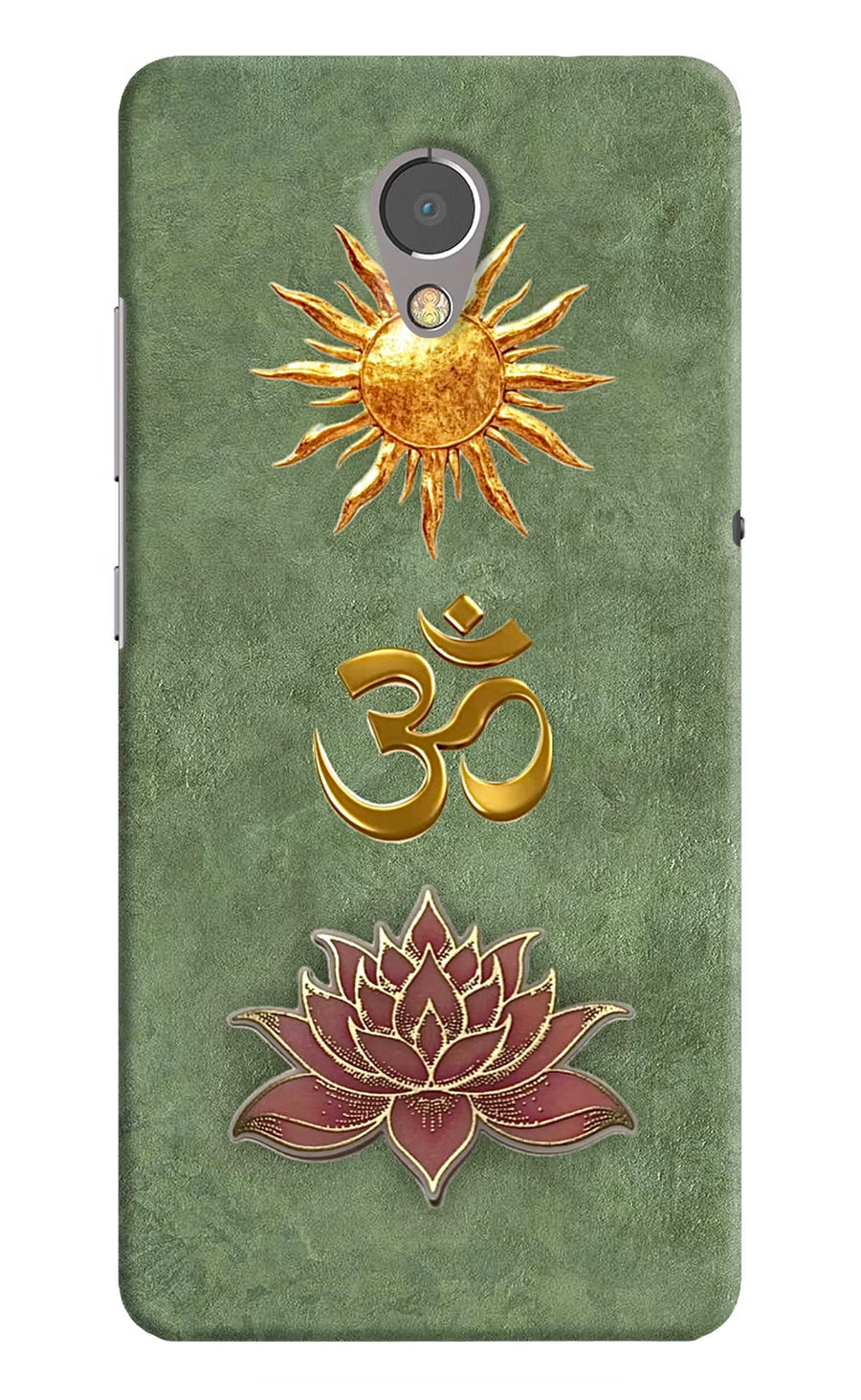 Om & Lotus Lenovo P2 Back Cover, Hard case