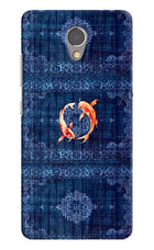 Koi Blue Lenovo P2 Hard Case Back Cover by Casekaro