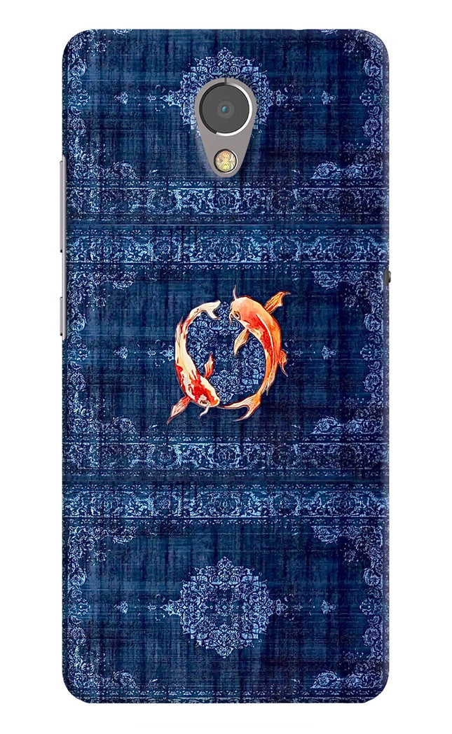 Koi Blue Lenovo P2 Hard Case Back Cover by Casekaro
