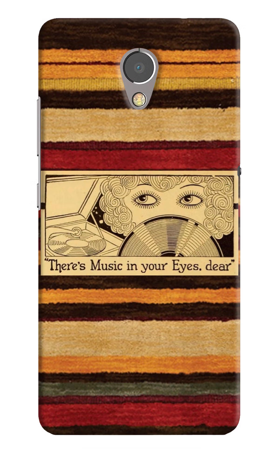 Vinyl Stripes Lenovo P2 Back Cover, Hard case