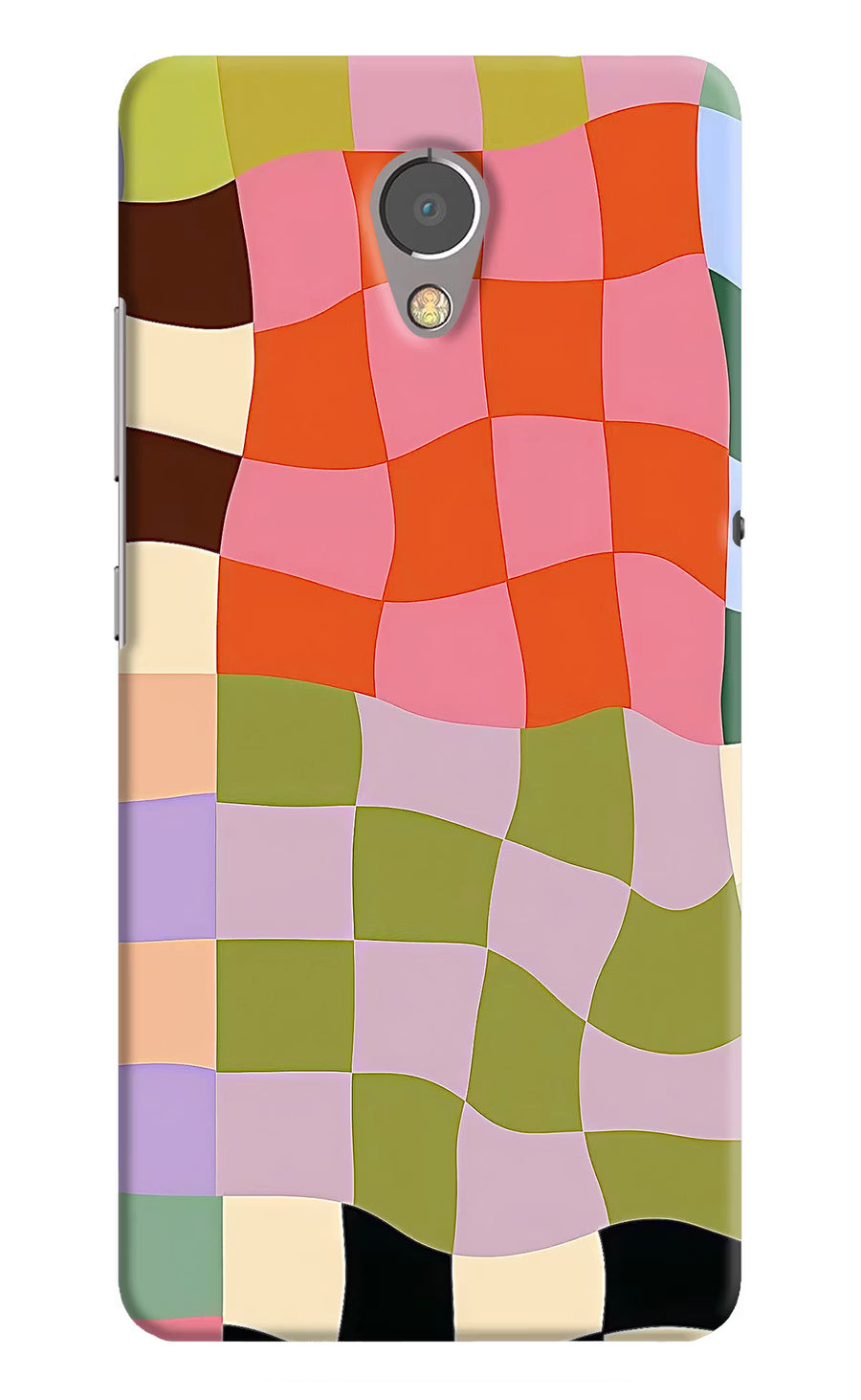 Wavy Grid Lenovo P2 Back Cover, Hard case