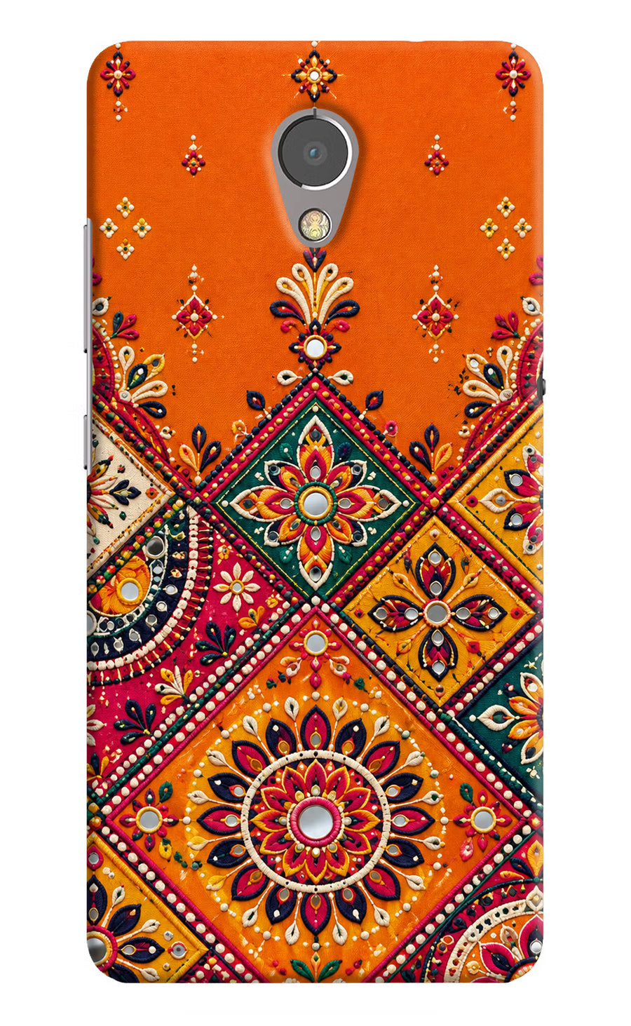 Kutch Glow Lenovo P2 Back Cover, Hard case