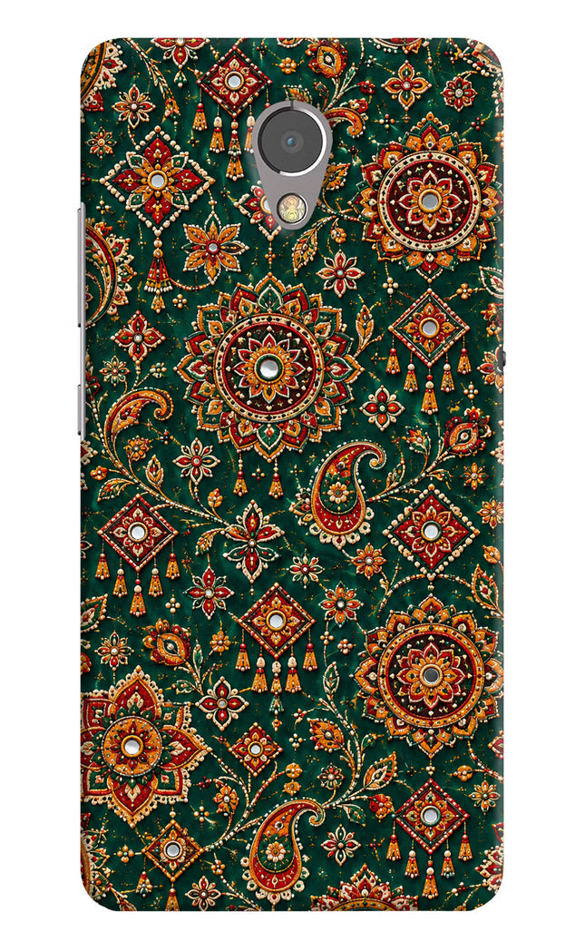 Green Pataka Lenovo P2 Hard Case Back Cover by Casekaro