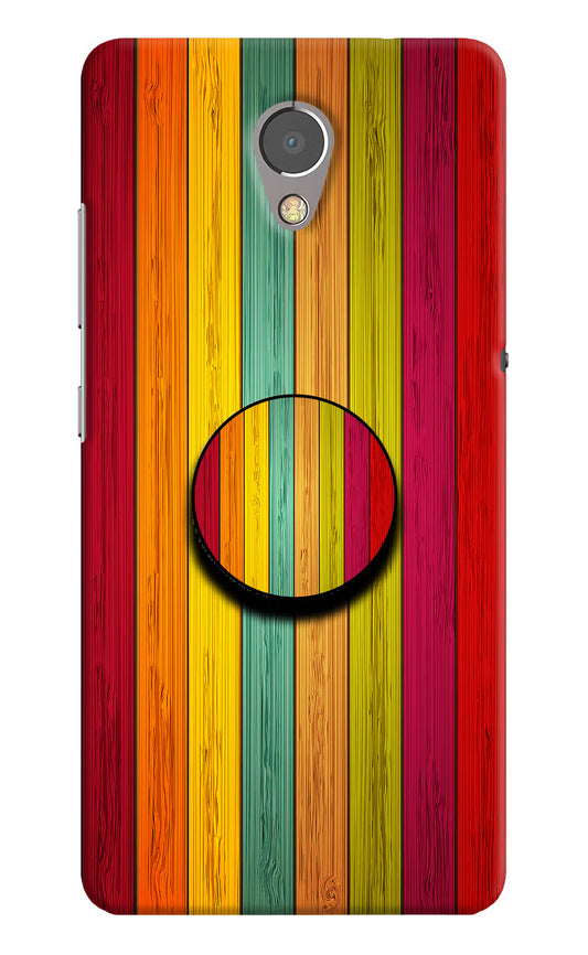 Multicolor Wooden Lenovo P2 Pop Case by Casekaro