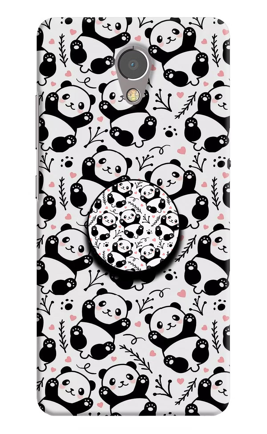 Cute Panda Lenovo P2 Pop Case, Hard case