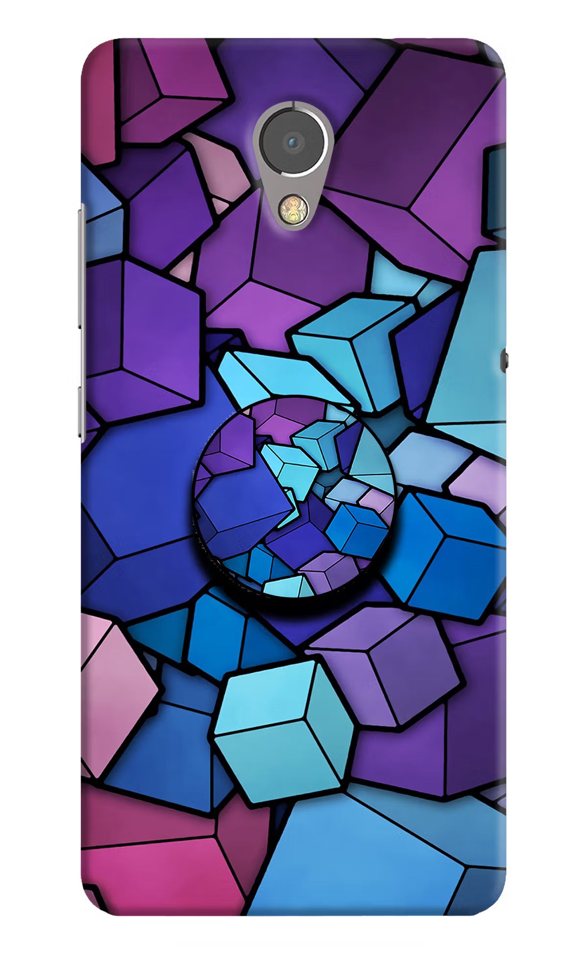 Cubic Abstract Lenovo P2 Pop Case by Casekaro