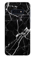 Black Marble Pattern Samsung S10E Hard Case Back Cover by Casekaro