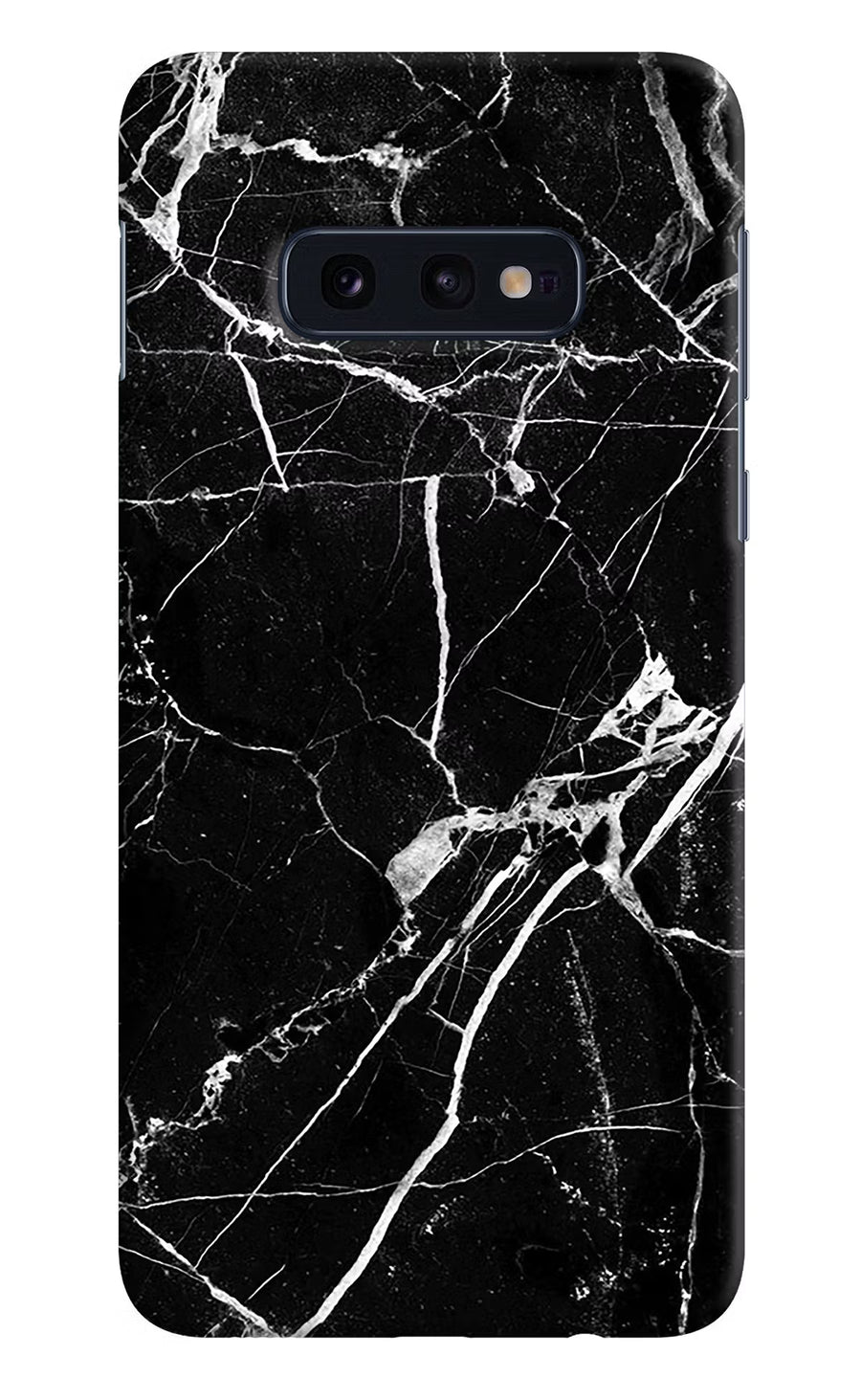 Black Marble Pattern Samsung S10E Back Cover, Hard case