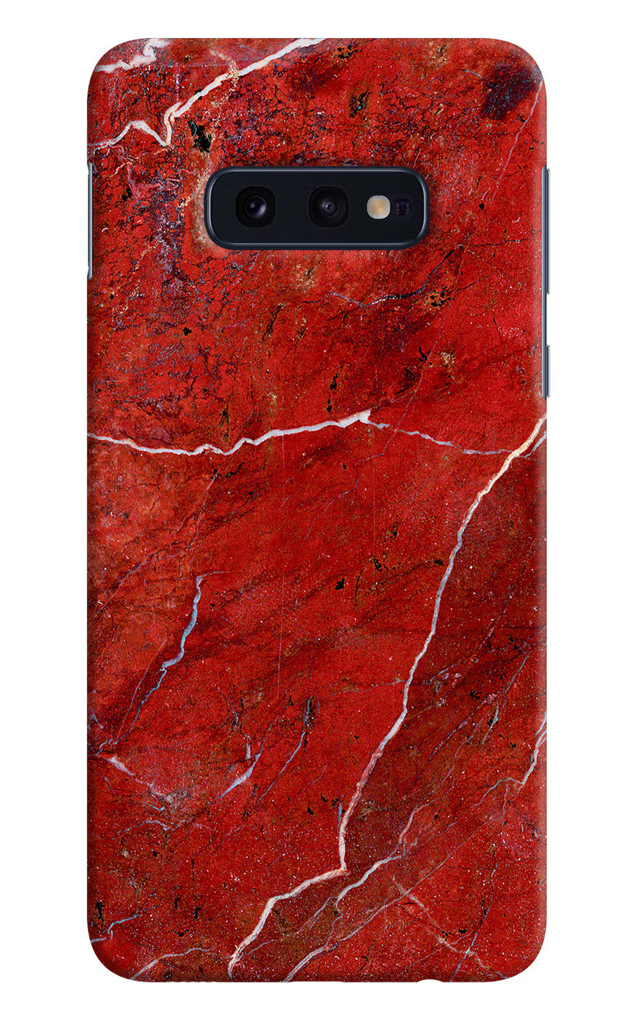 Red Marble Design Samsung S10E Back Cover, Hard case
