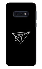 Paper Plane White Samsung S10E Hard Case Back Cover by Casekaro