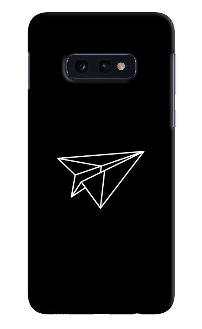 Paper Plane White Samsung S10E Hard Case Back Cover by Casekaro